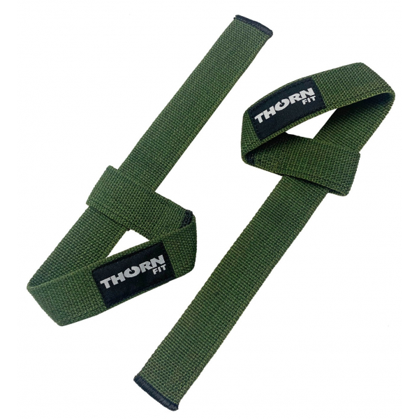 Paski do podnoszenia ciężarów THORN FIT Lifting straps cotton army green